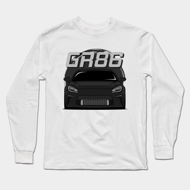 GR86 Black Long Sleeve T-Shirt by GoldenTuners